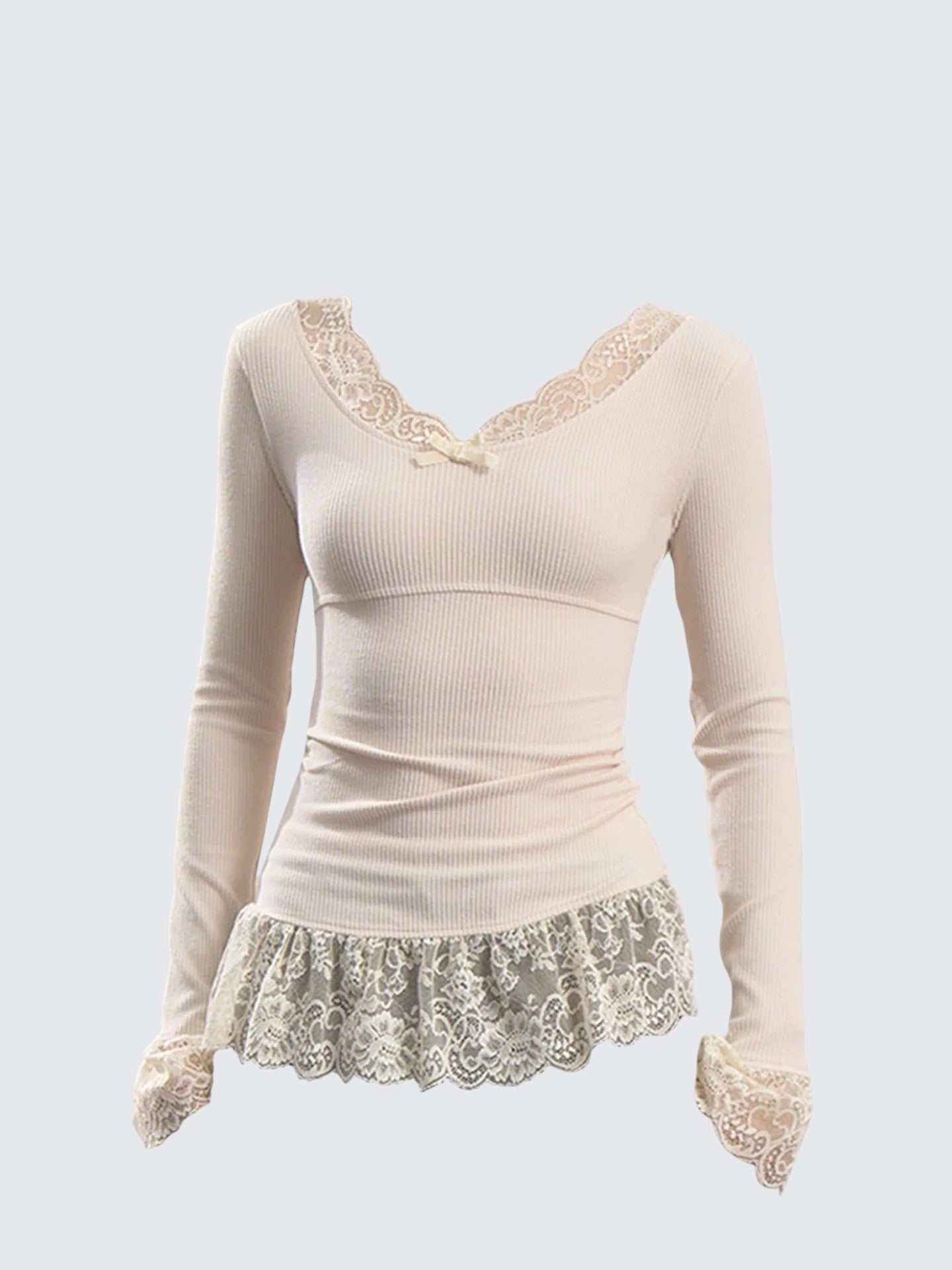 Sweet & Sexy Lace Long Sleeve Tee