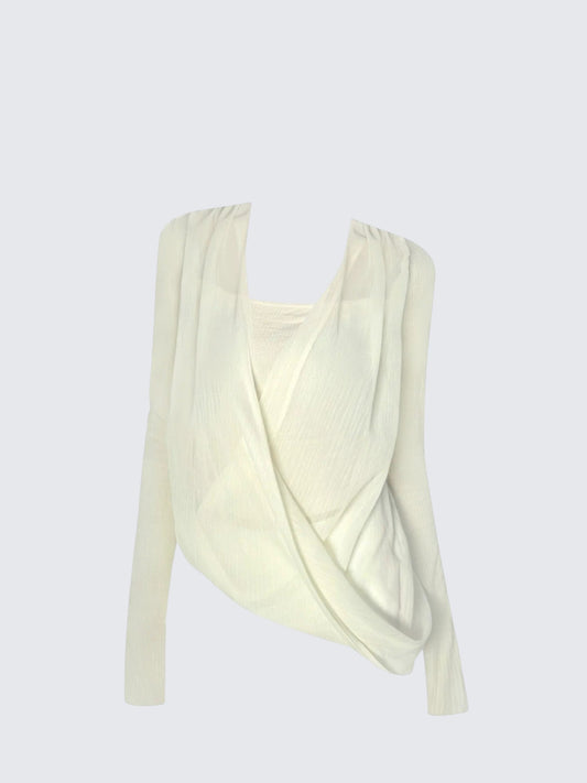 Layered Mesh Halter Tee