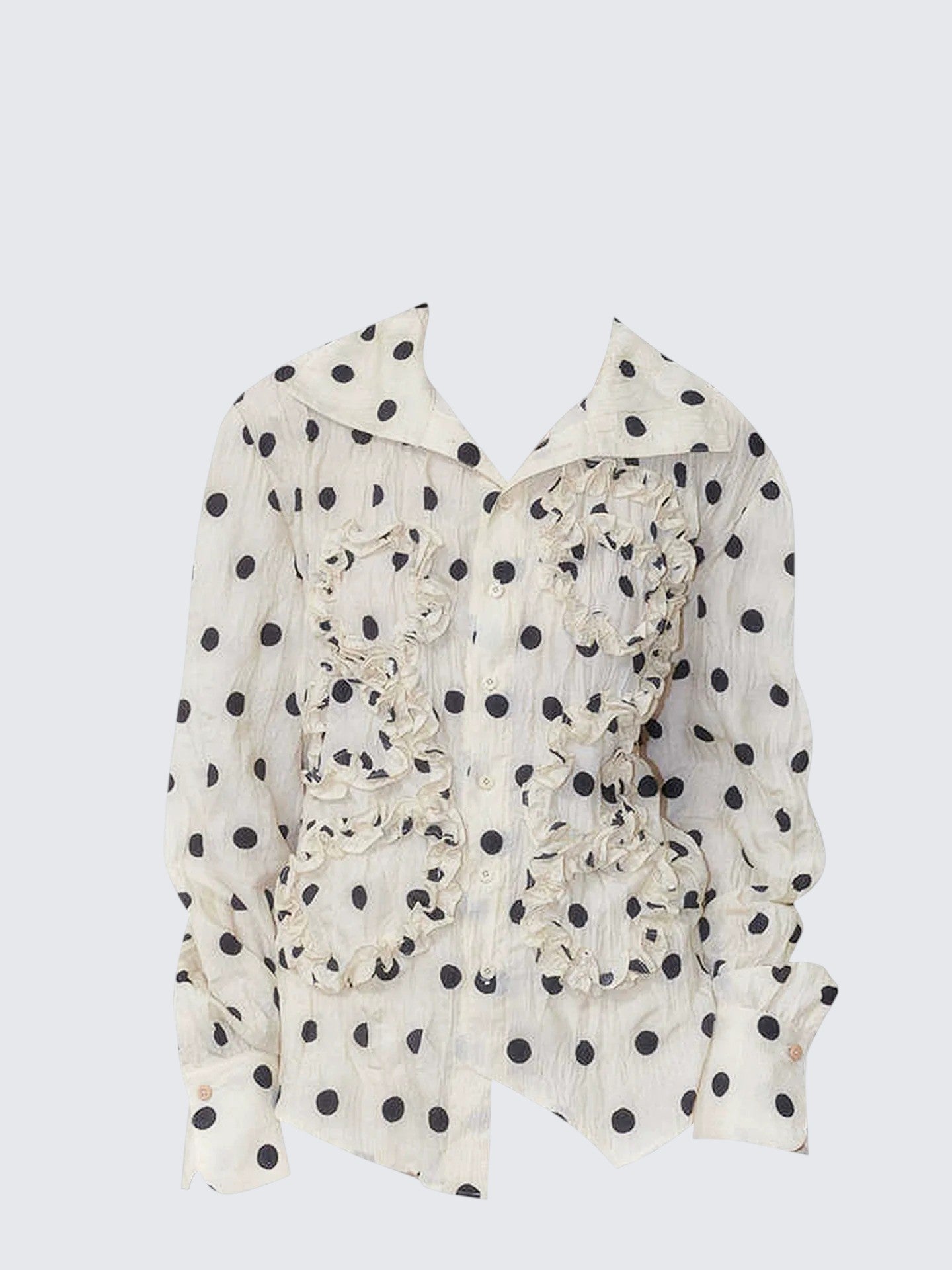 Off-White Polka Frill Shirt