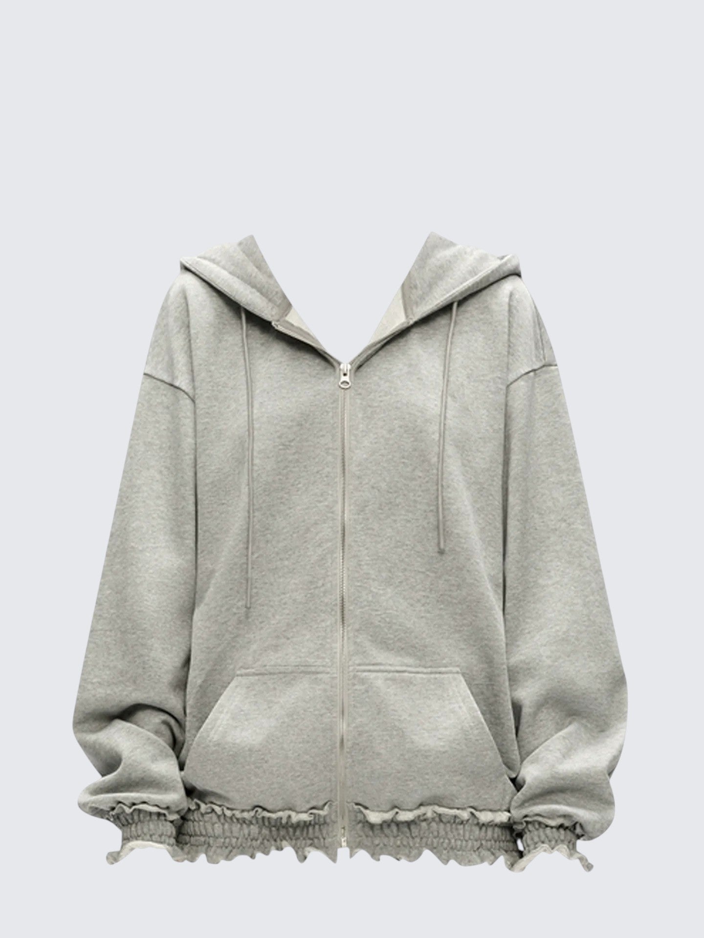 Lace Hem Hoodie