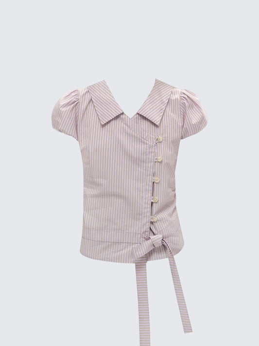 Japanese Stripe Tie Shirt