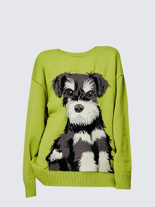 Avocado Pet Print Knit Women