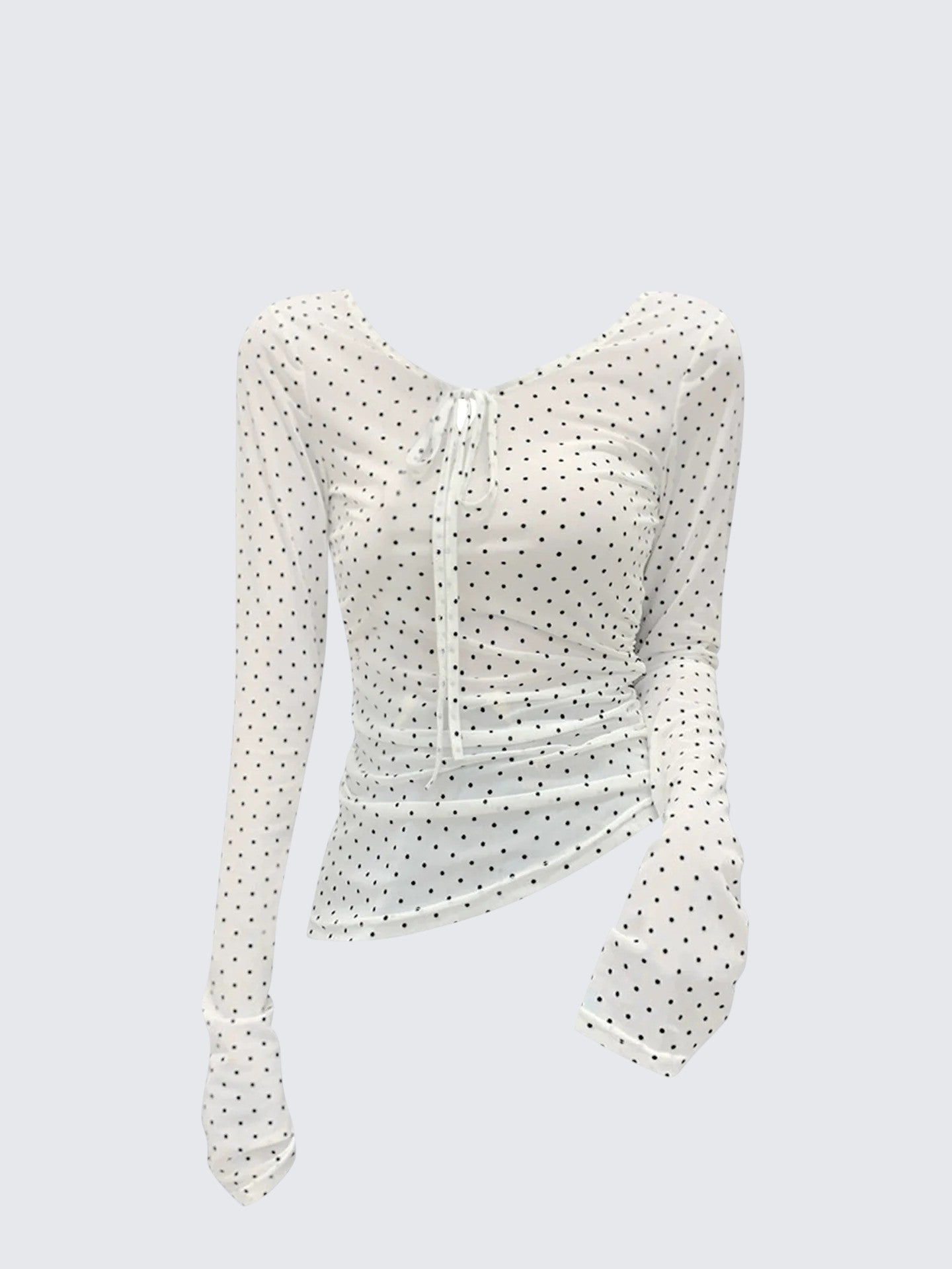 Square Neck Lace Tee Women