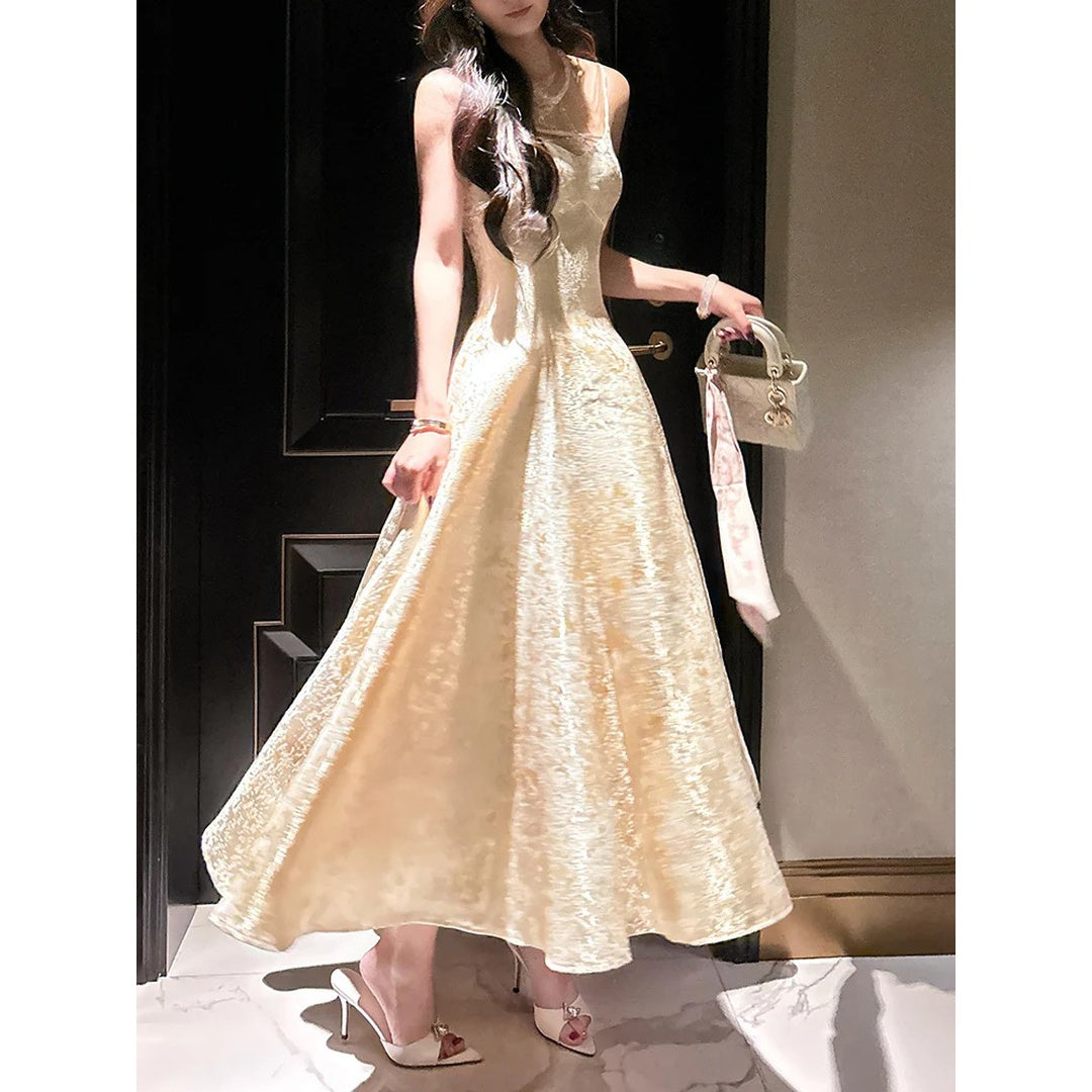 Vintage Embroidered Luxury Gown Dress – Birthday Party Dress