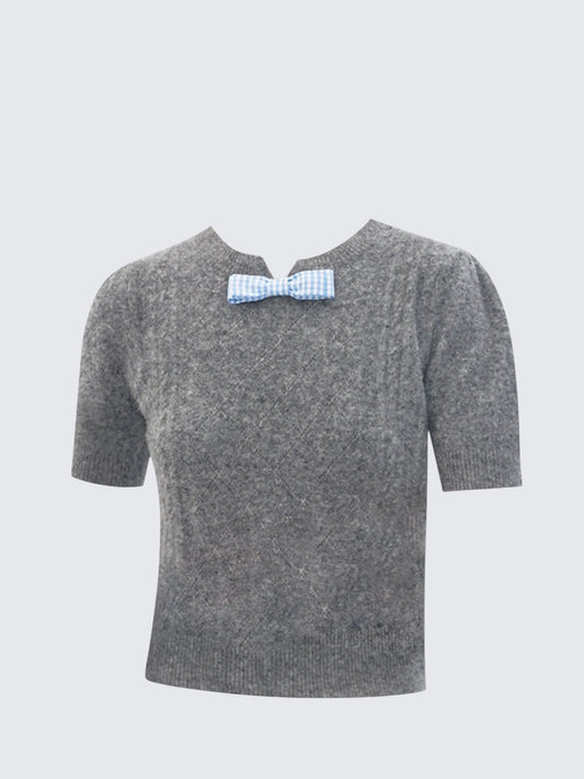 American Vintage Bow Knit T-Shirt