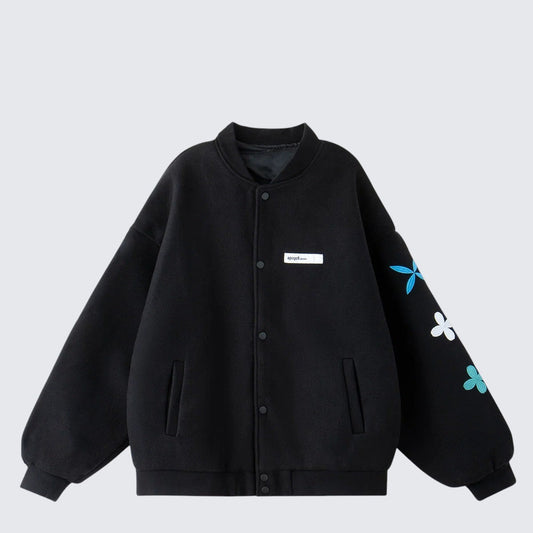 Vintage Flower Bomber Jacket