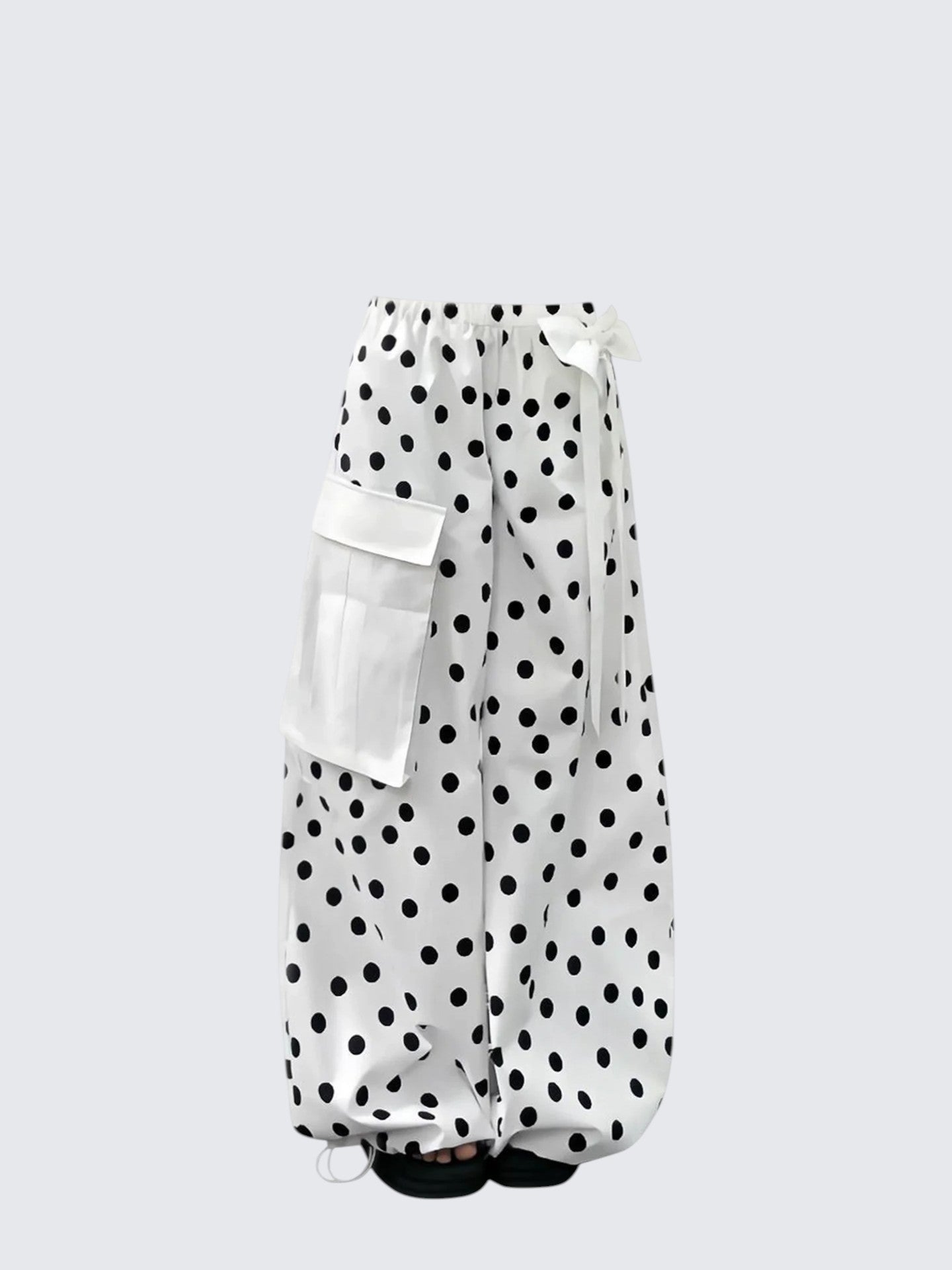 Korean Polka Dot Cargo Pants