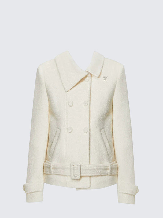 Asym Double-Breast Wool Jacket Women