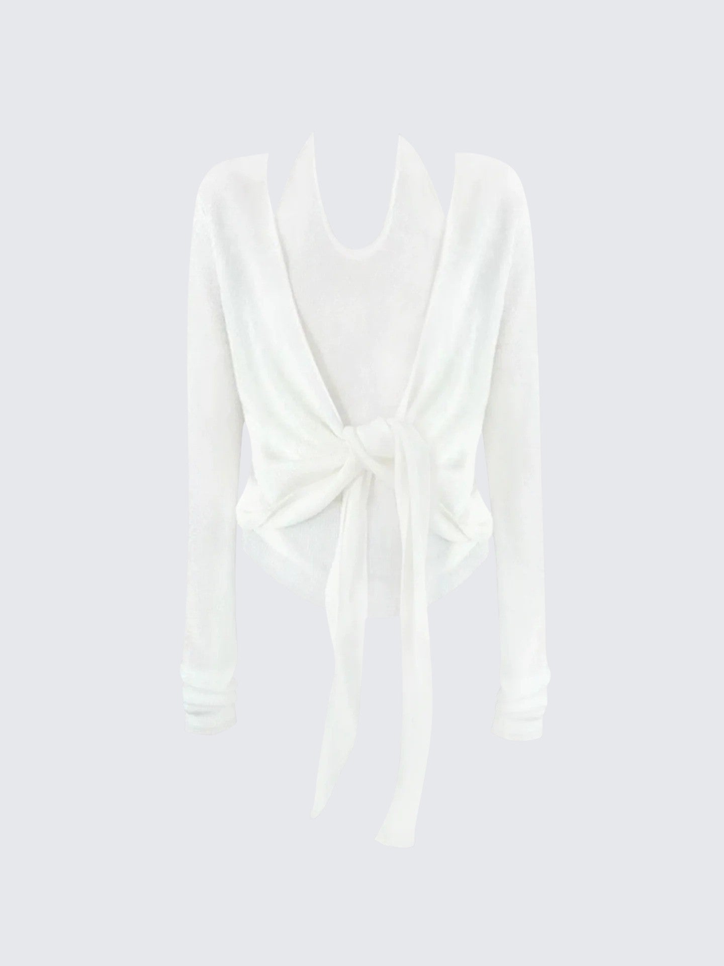 Korean Halter U-Neck Faux Knit