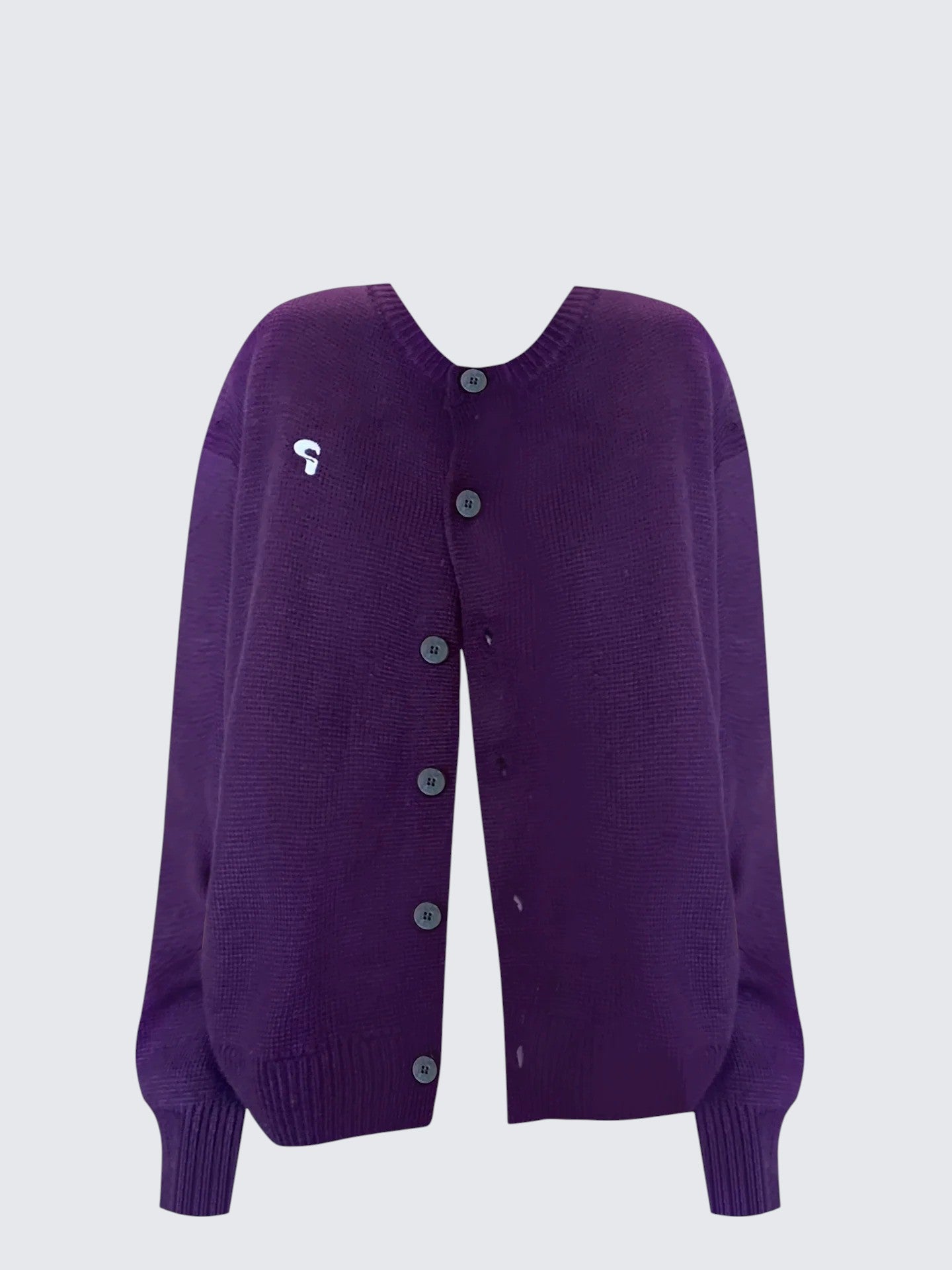 Bright Purple Knit Cardigan