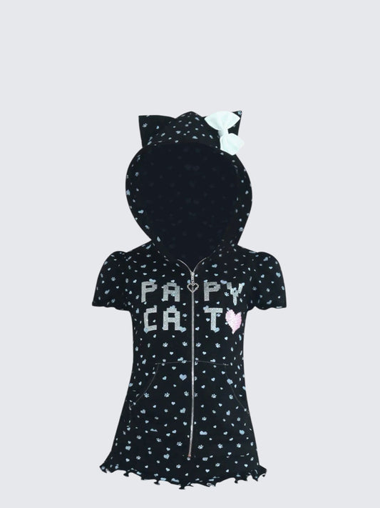 Light Y2K Bubble Sleeve Top