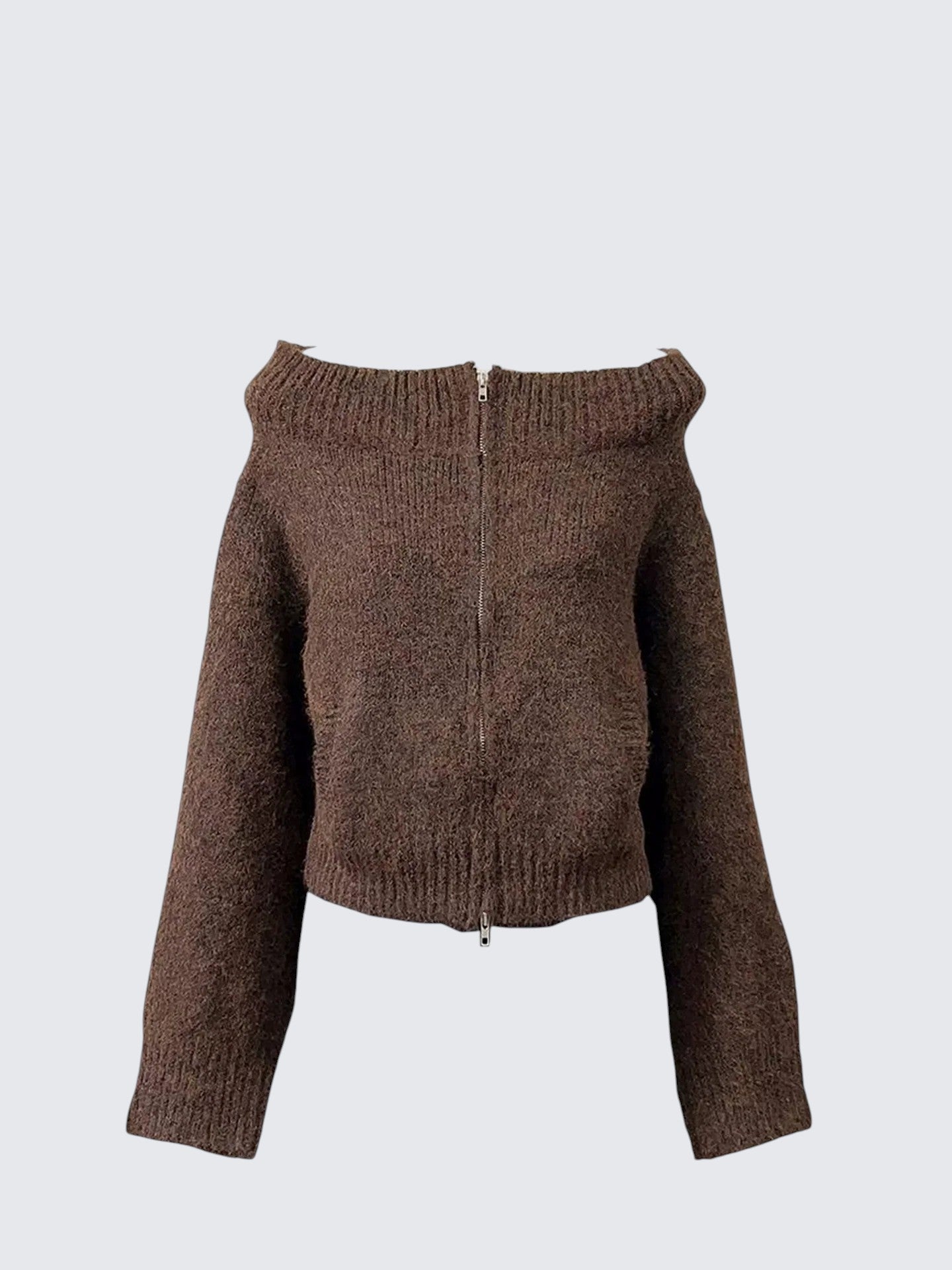 Medela Off-Shoulder Crop Cardigan