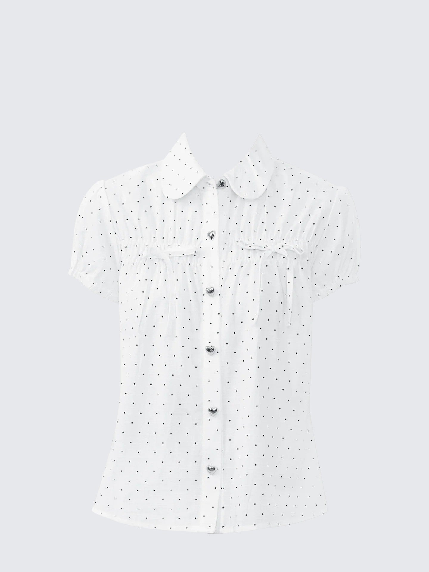 American Vintage Polka Doll Collar Shirt