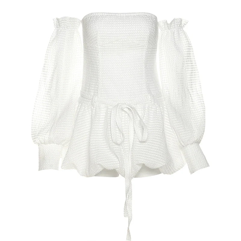 Soft Sexy Tube Top Tie-Waist Tutu Dress