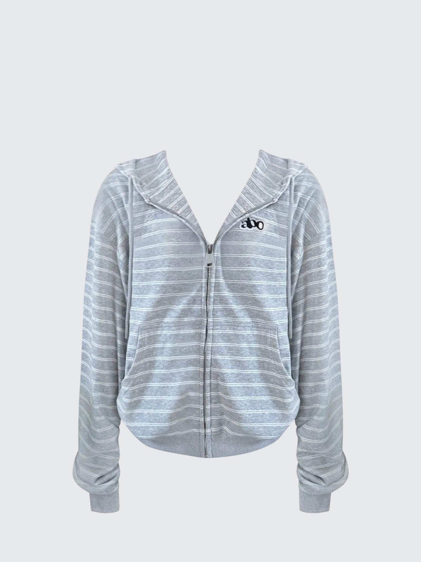 Vintage Striped Zip Hoodie