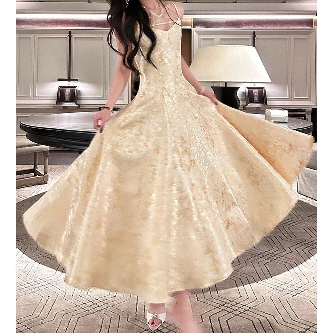Vintage Embroidered Luxury Gown Dress – Birthday Party Dress