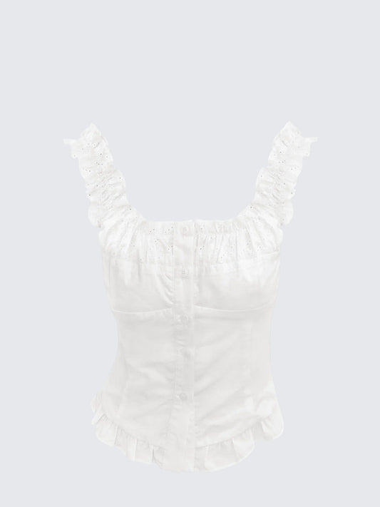 French Lace Trim Reversible Cami