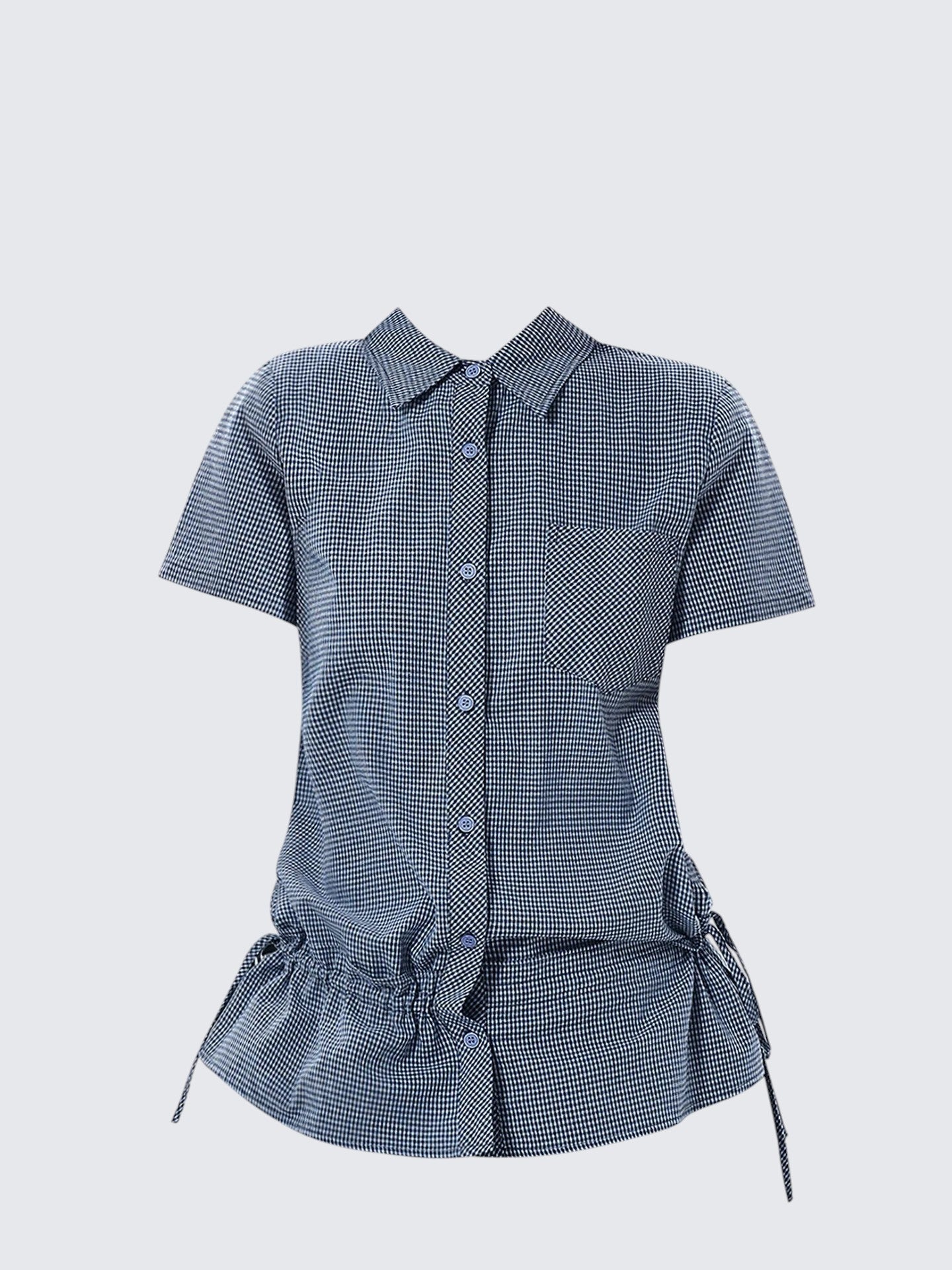 American Blue Check Polo Shirt