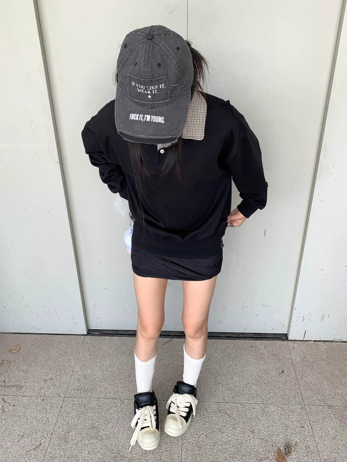 Old Money Houndstooth Polo Hoodie