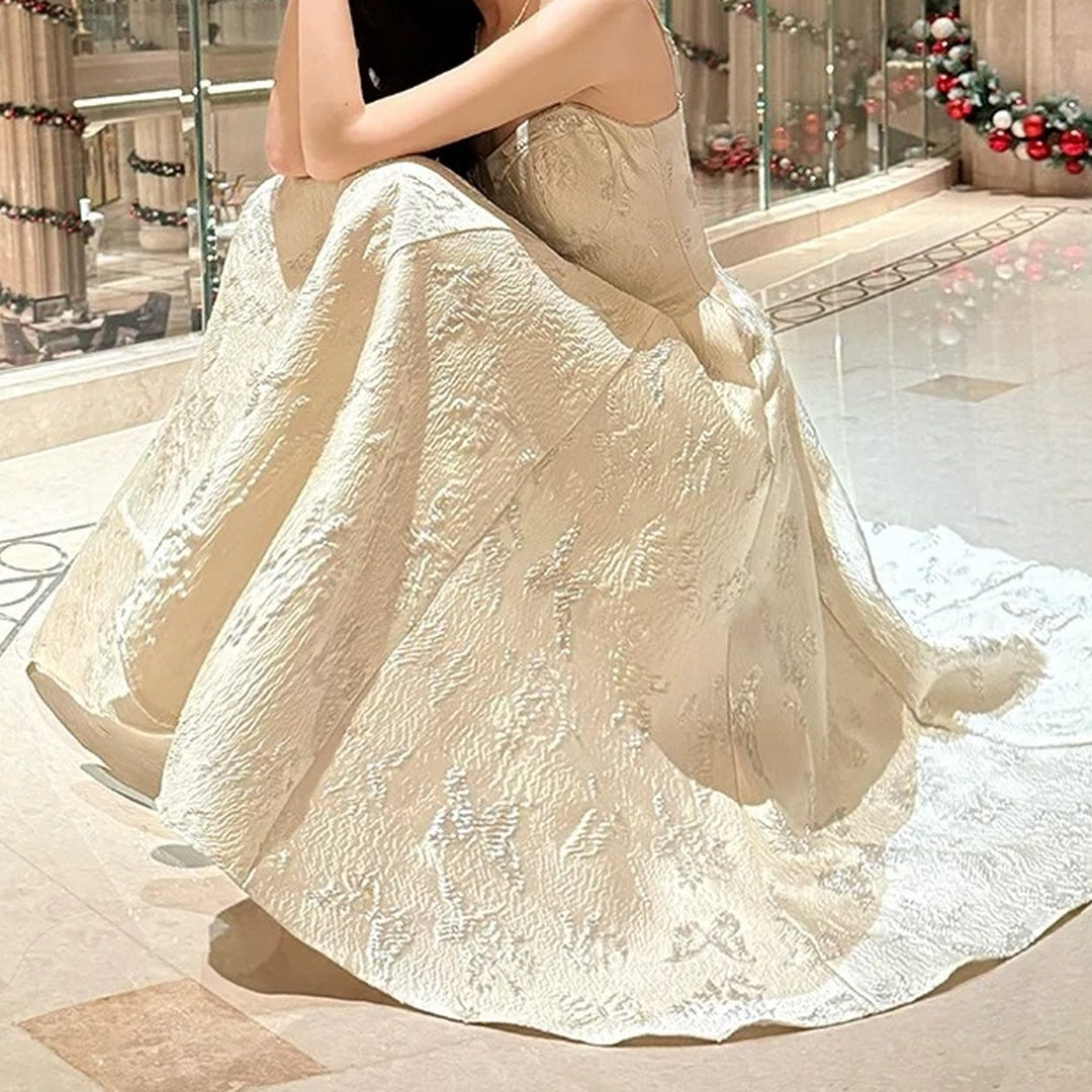 French Embroidered Butterfly Luxury Mini Gown Dress