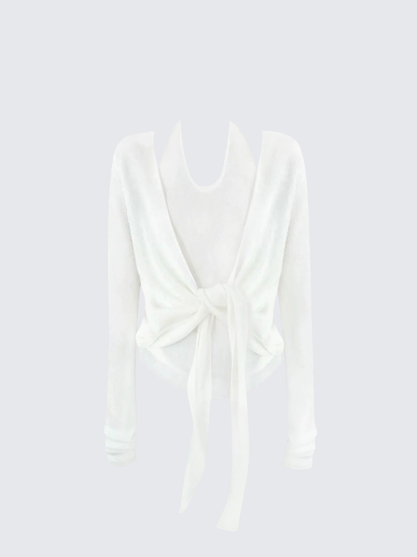 Korean Halter U-Neck Faux Knit