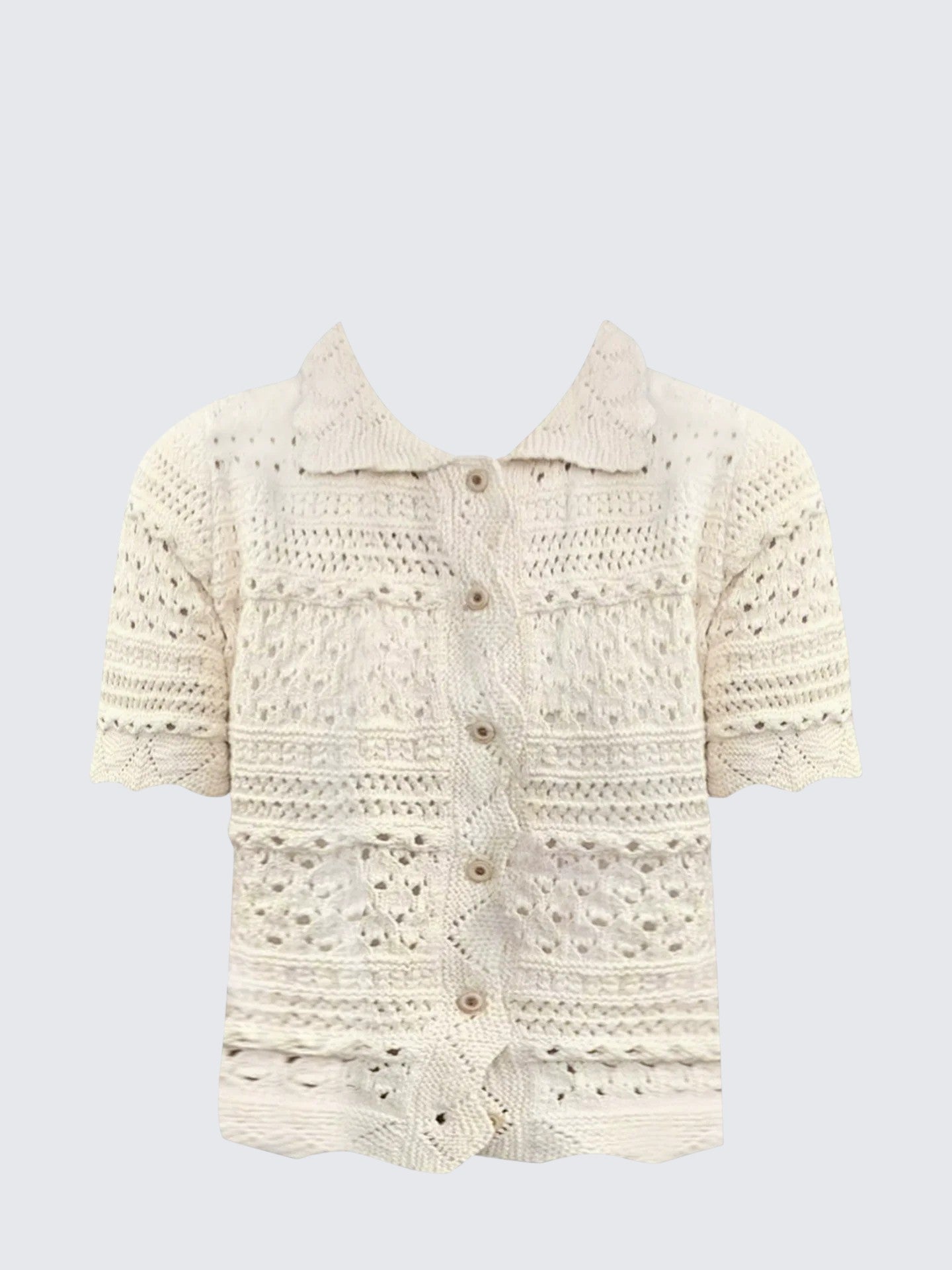 French Crochet Vintage Cardigan