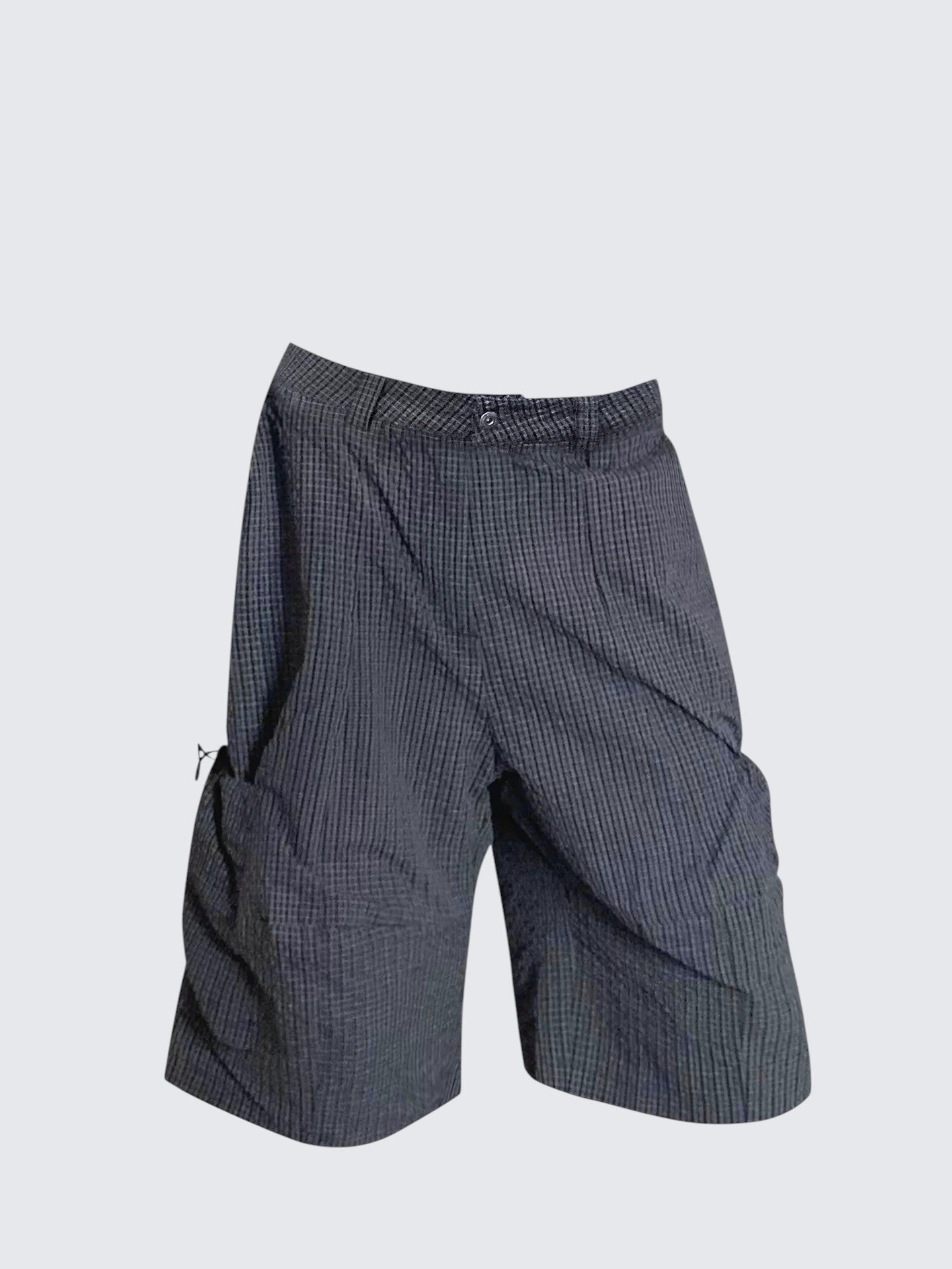 American Textured Puff Sleeve Cropped Pants