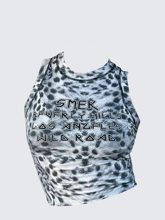 American Edgy Phantom Leopard Tank Top