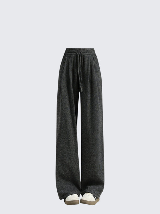 Dark Gray Wide Leg Pants Women