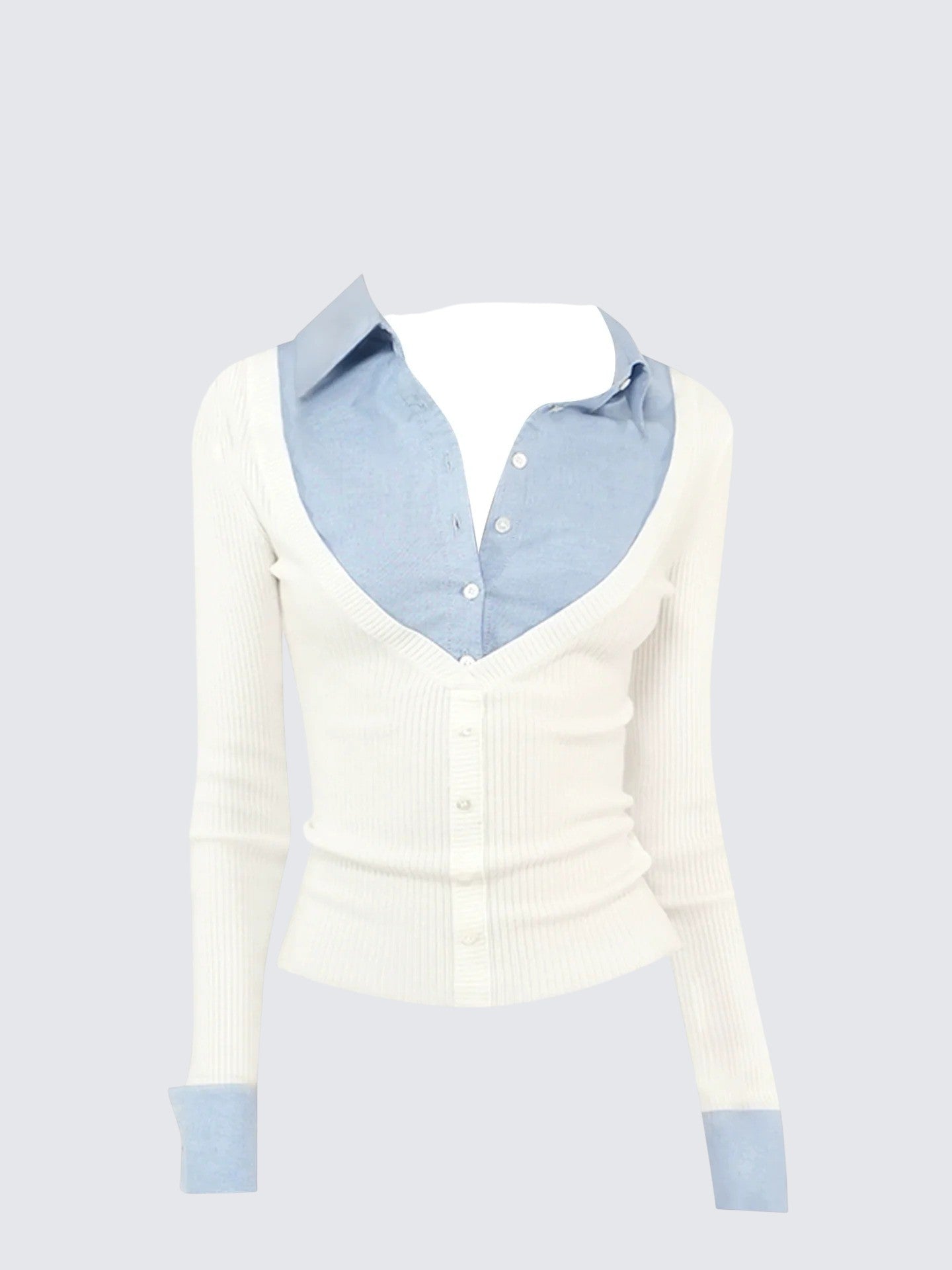 Colorblock Polo Layered Tee Women