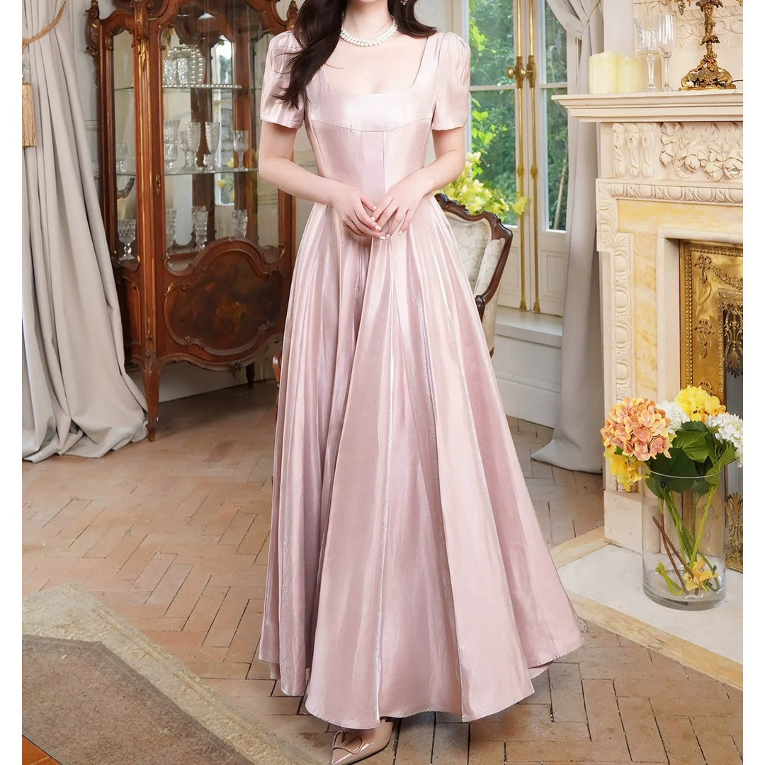 French Pink Large Skirt Gown Dress – Princess Party Dress