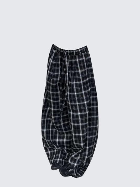American Vintage Plaid Relaxed Pants