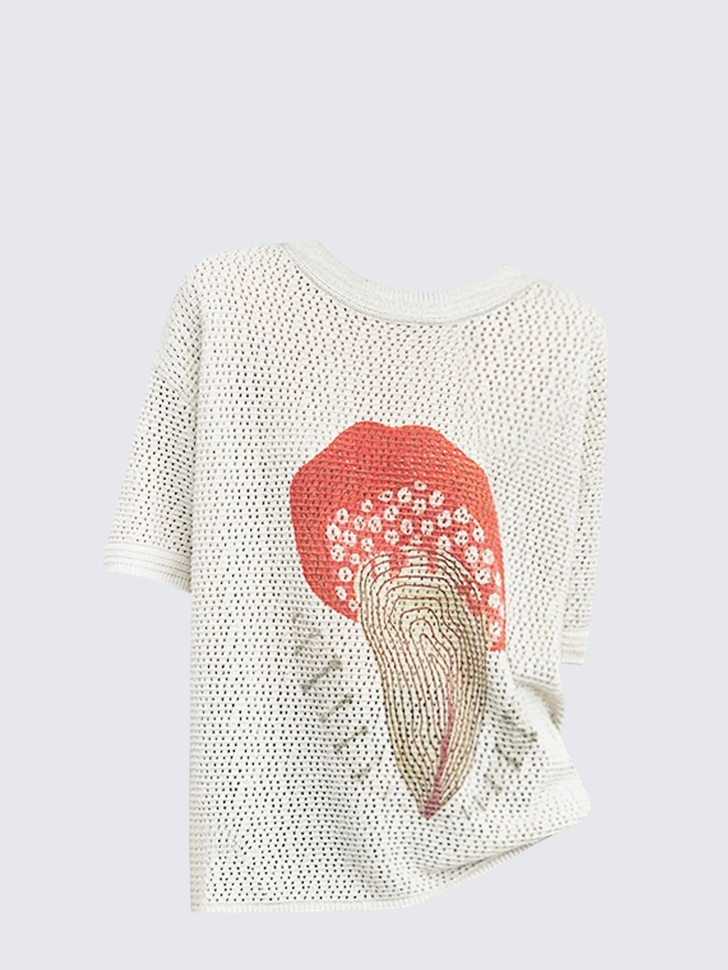 Relaxed Floral Short Sleeve Overlay T-Shirt