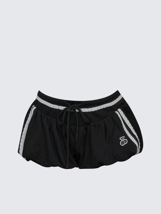 Sweet Bloom Lace Embellished Shorts