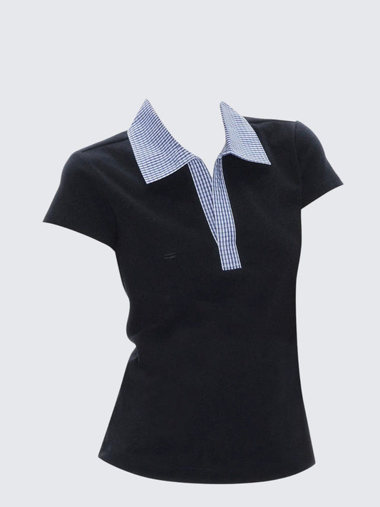 Vintage Check Polo Top