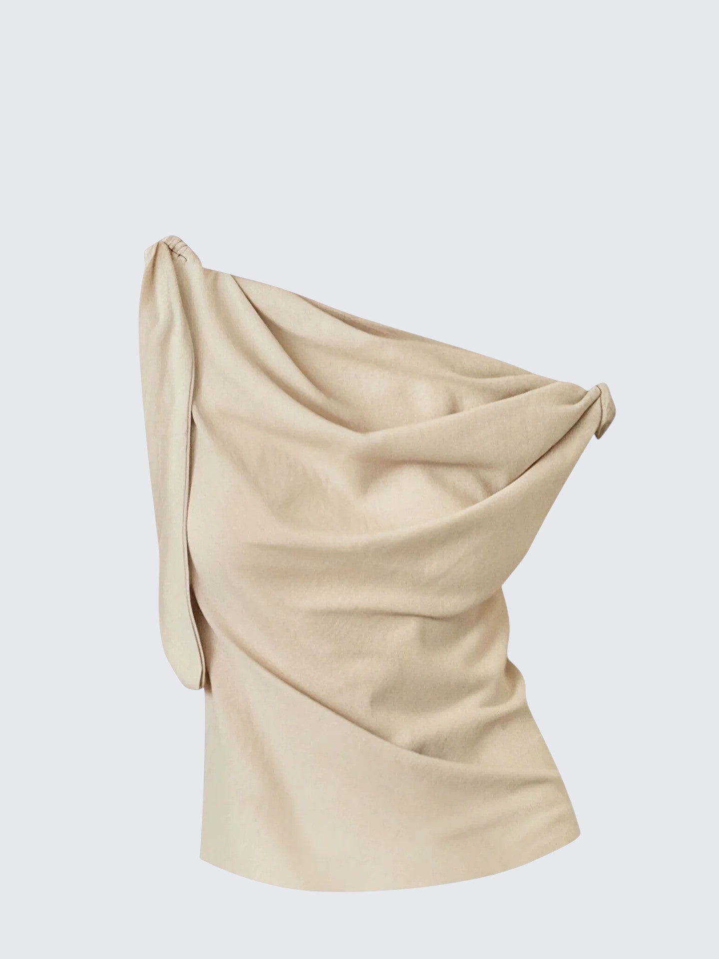 French Knot Twist Off-Shoulder Tank Top