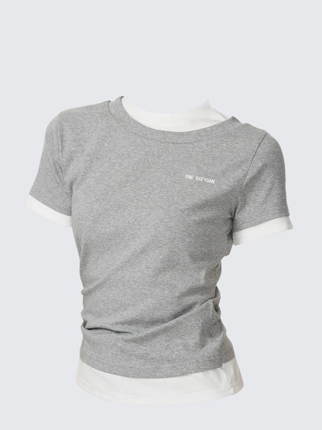 American Edgy Layered Colorblock T-Shirt