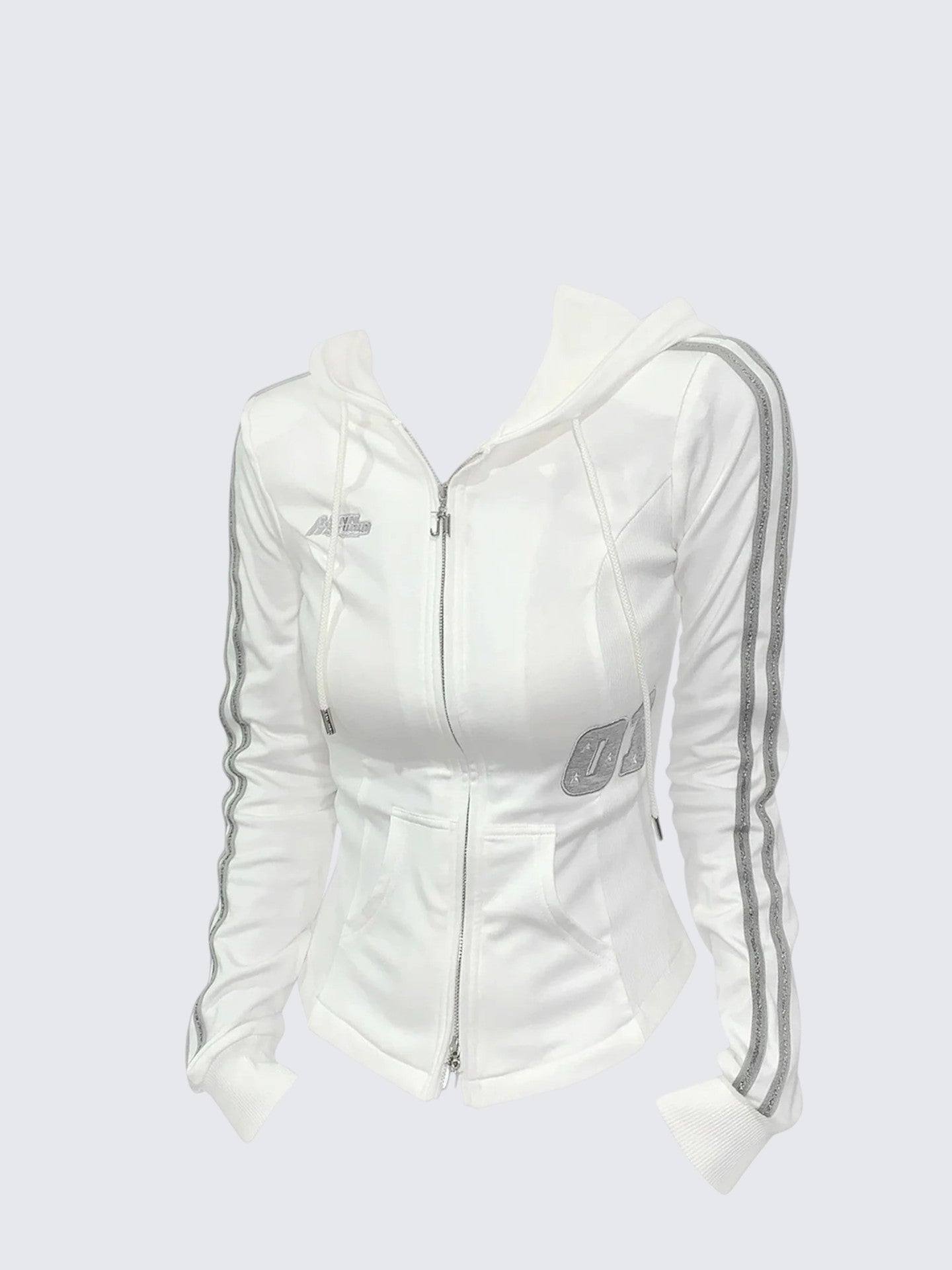 Vintage Sporty Hoodie Zip-Up