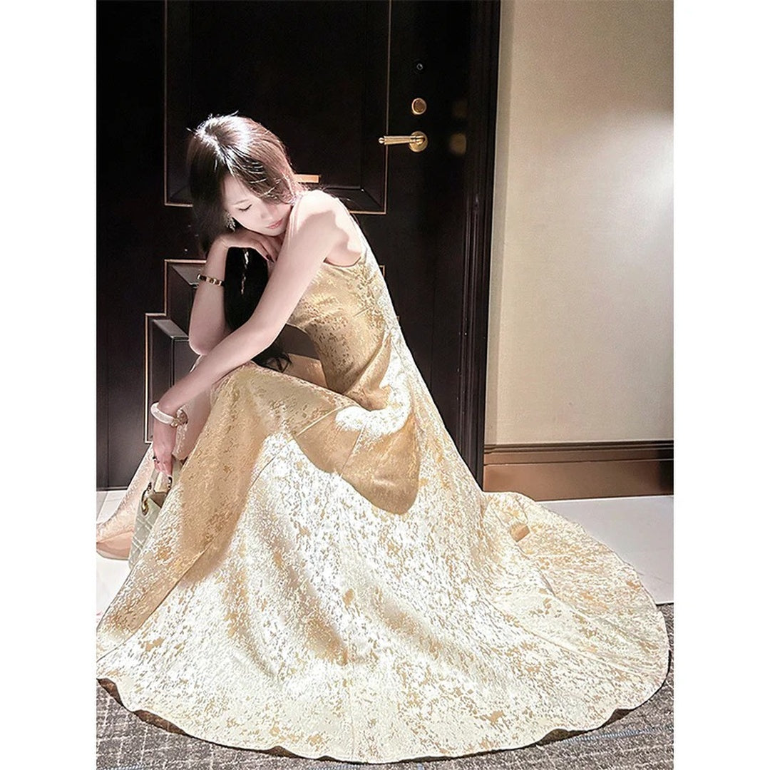 Vintage Embroidered Luxury Gown Dress – Birthday Party Dress