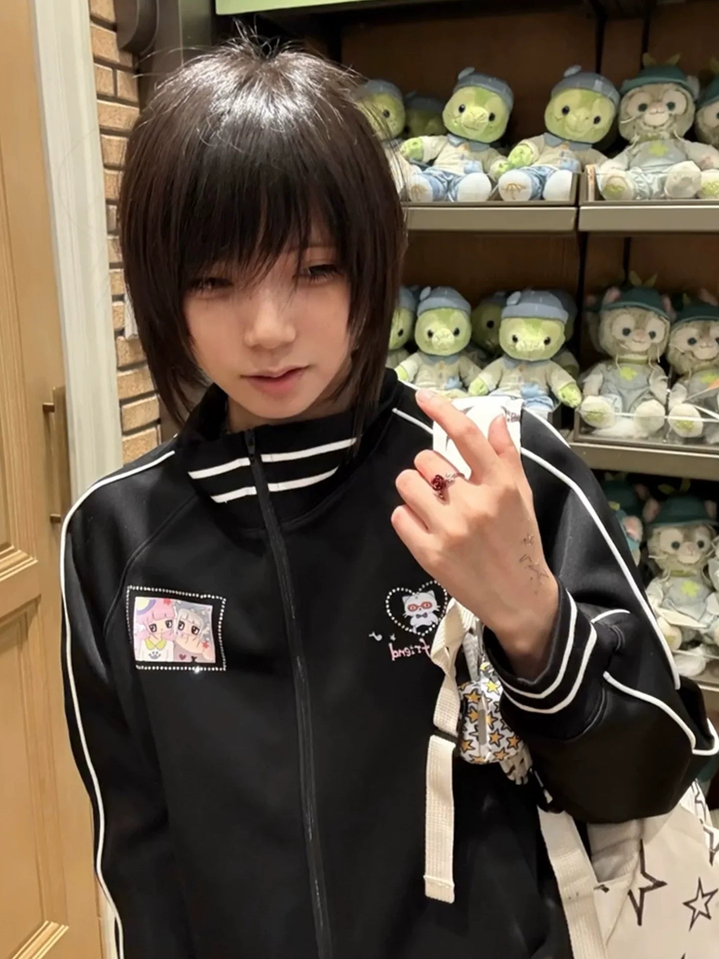 Vintage Sport Zip-Up Jacket for Autumn Winter