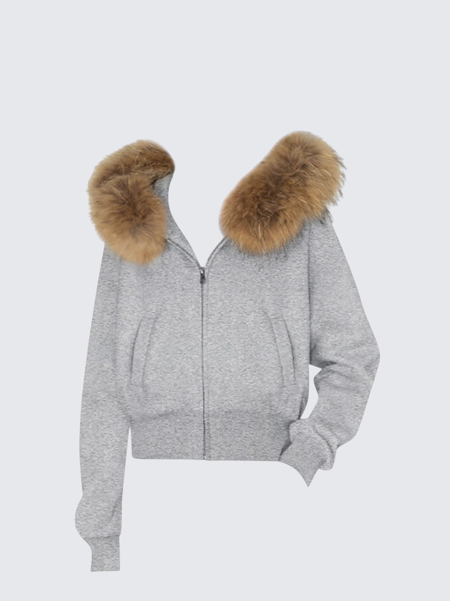 Detachable Fur Collar Hoodie