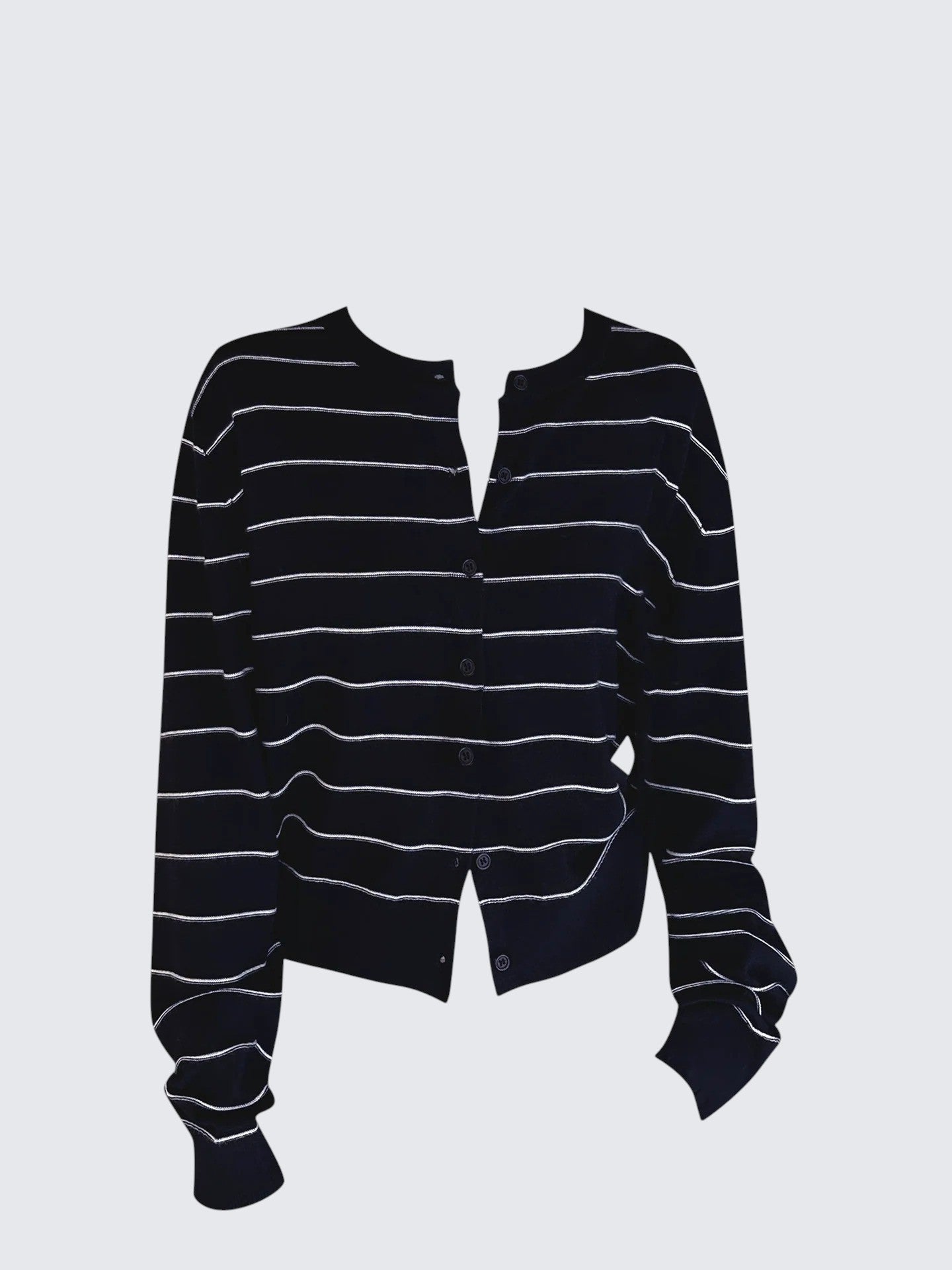 Navy Stripe Cardigan Women