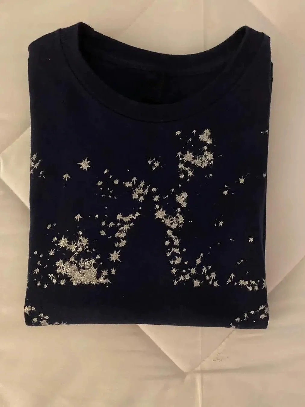 Black Subculture Y2K E-girl Abi American Retro Print Regular-Shoulder Slim Light Subculture Short Sleeve Top