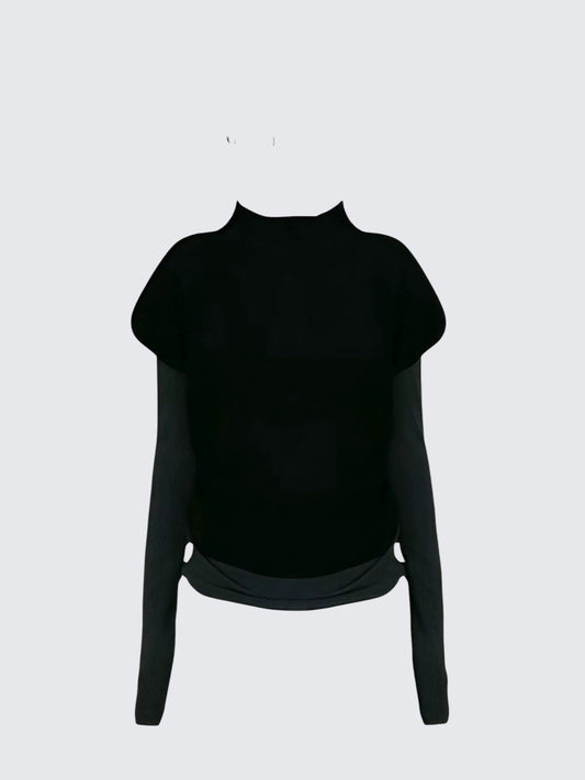 High Neck Sleeveless Vest Set Women