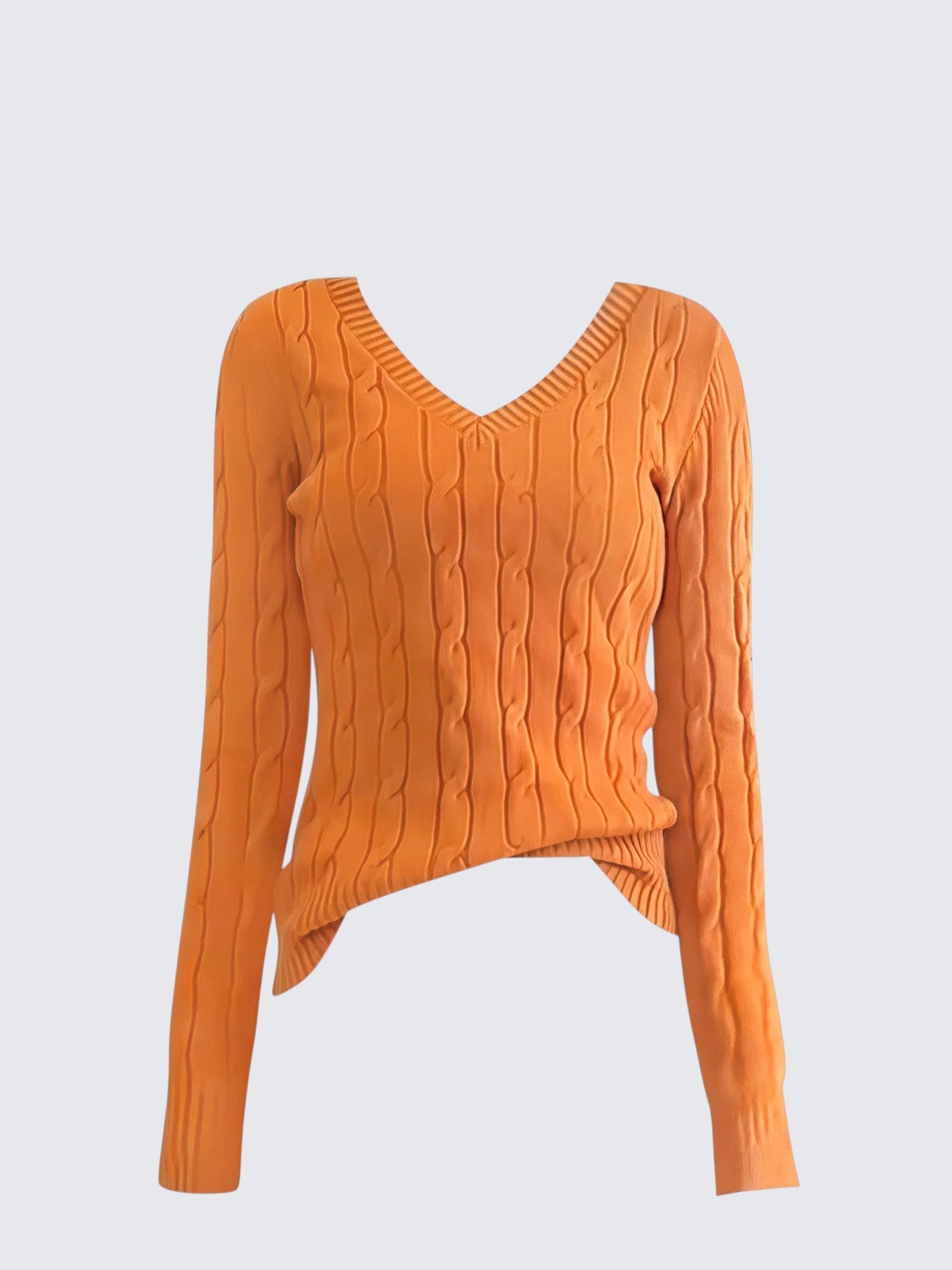 Domanin V-Neck Cable Knit