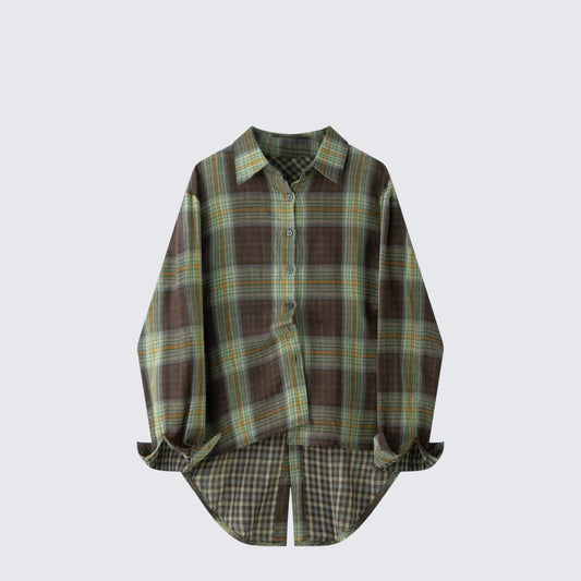 American Vintage Checkered Long Sleeve Shirt