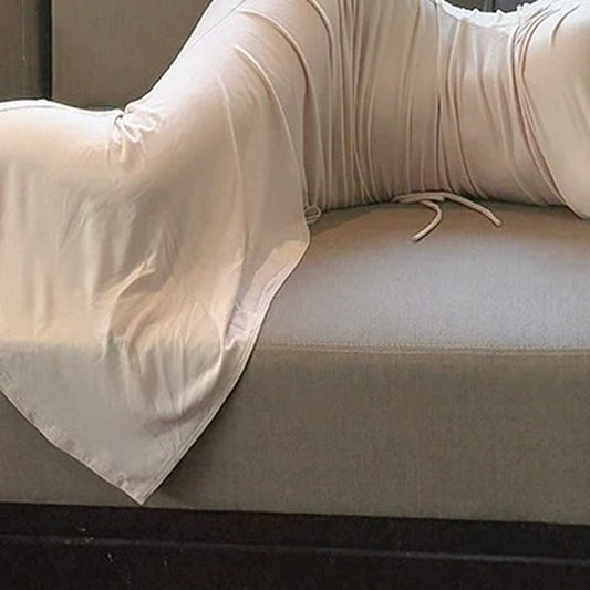 French Knitted Stretch Mermaid Gown Dress