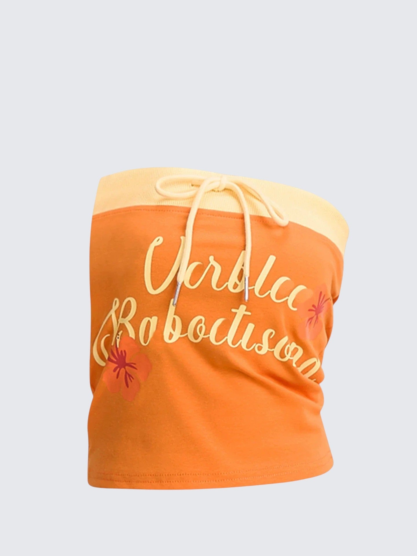 American Drawstring Bustier Top