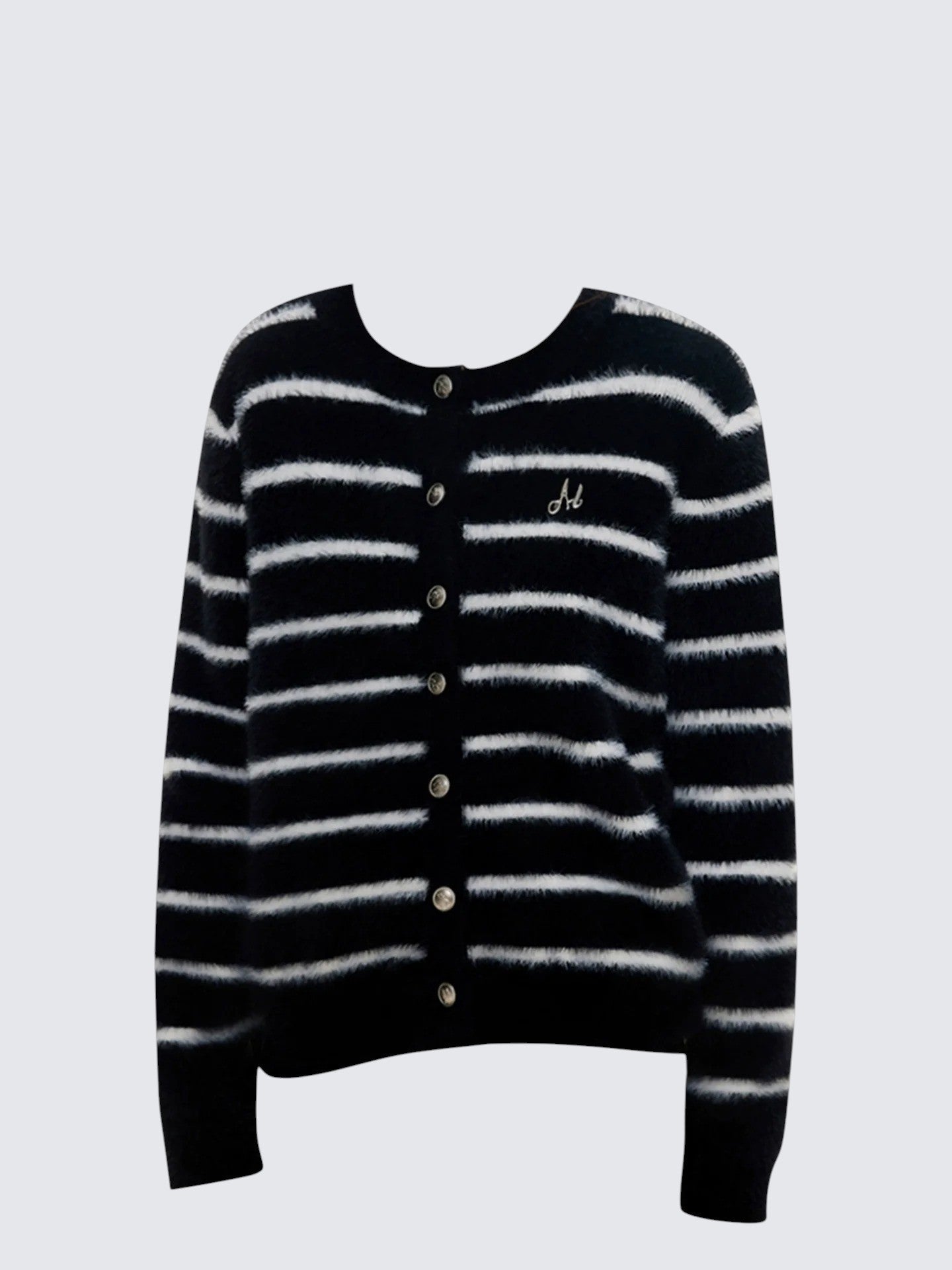 Mohair Stripe Cardigan Women