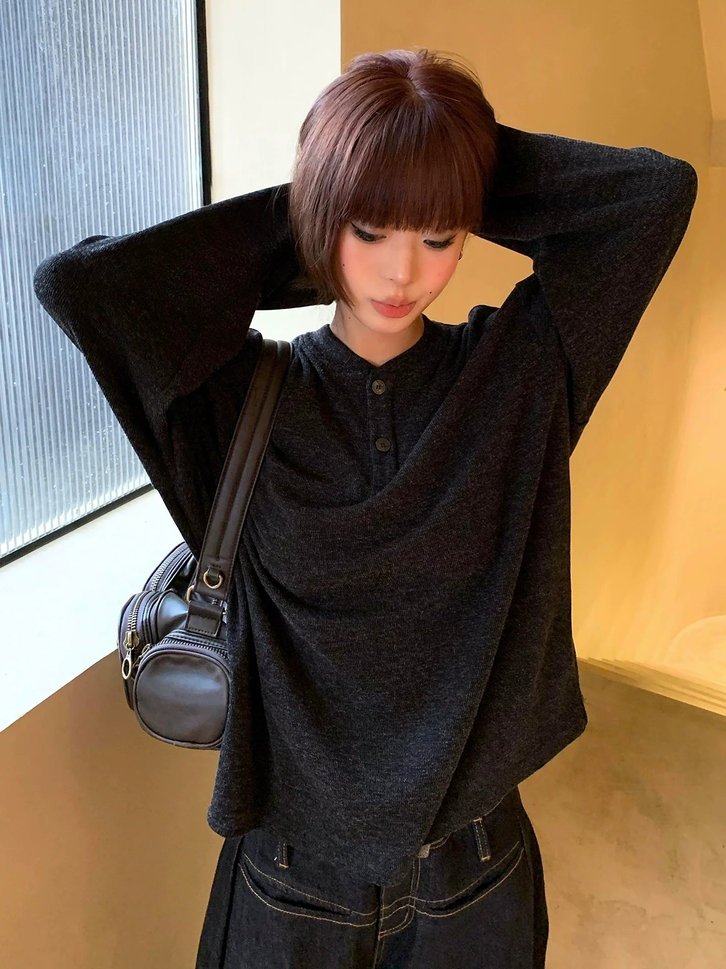 Old Money Henley Knit Tee